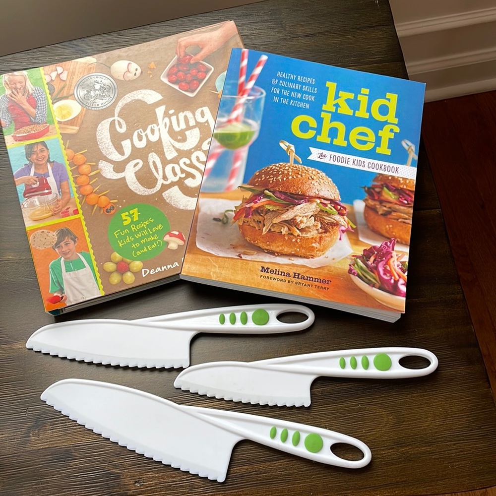 Kids Knives & Cookbooks